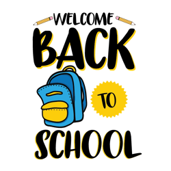 welcome back to school svg cut file