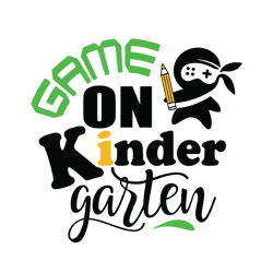 game on kindergarten svg, kindergarten gaming shirt svg, video game svg, digital download, cut file, sublimation svg