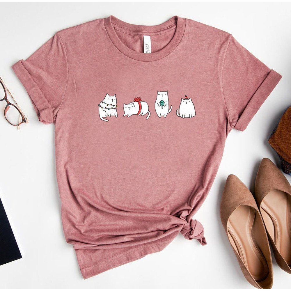 Meowy Christmas Shirt, Christmas Cat Shirt, Merry Christmas, Cat Lover Shirt, Christmas Gift, Christmas Gift For Cat Mom Gifts For Cat Lover - 4.jpg