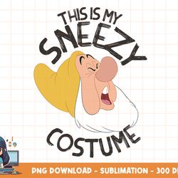 disney snow white this is my sneezy costume halloween png, sublimation, digital print