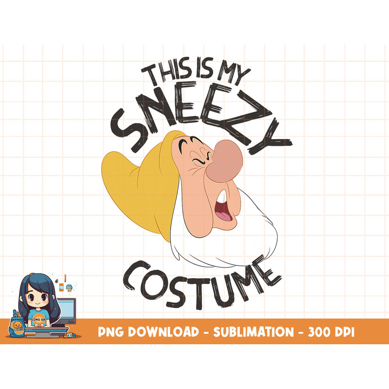 Disney Snow White This Is My Sneezy Costume Halloween png, sublimation, digital print.jpg