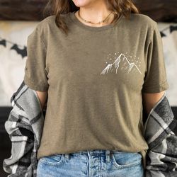 mountains tee t-shirt, hiking shirt, mountain shirt, mountains shirt, camping shirt, nature shirt, mountains calling