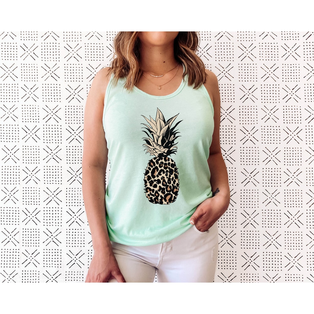 Pineapple Shirt - Pineapple Tank - Women's Tank Tee - Food - Fruit - Graphic Tees - Workout Top - Workout Shirt - Beach - Vacation - 2.jpg