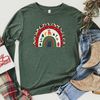 Rainbow Christmas Sweatshirt, Merry & Bright Long Sleeve Shirt, Women Gift Idea, Trendy Christmas Rainbow, Long Sleeve T shirt - 1.jpg