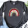 Rainbow Christmas Sweatshirt, Merry & Bright Long Sleeve Shirt, Women Gift Idea, Trendy Christmas Rainbow, Long Sleeve T shirt - 6.jpg