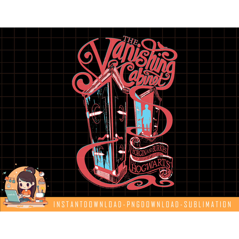 Harry Potter The Vanishing Cabinet Borgin Burkes png, sublimate, digital download.jpg