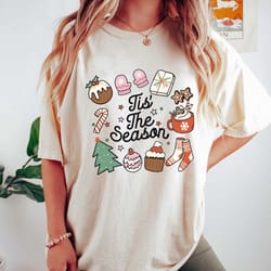 retro christmas comfort colors shirt, tis the season santa shirt, vintage santa christmas shirt, retro holiday shirt, ug