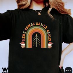 retro christmas shirt, retro christmas, women retro christmas, boho christmas, cute christmas shirt, santa claus shirt,