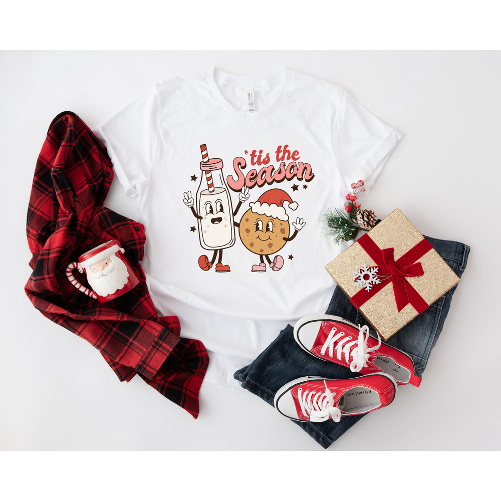 Retro ChristmasT Shirt, Tis The Season Santa Shirt, Vintage Santa Christmas Shirt, Retro Holiday Shirt, Ugly Sweater Shirt - 5.jpg