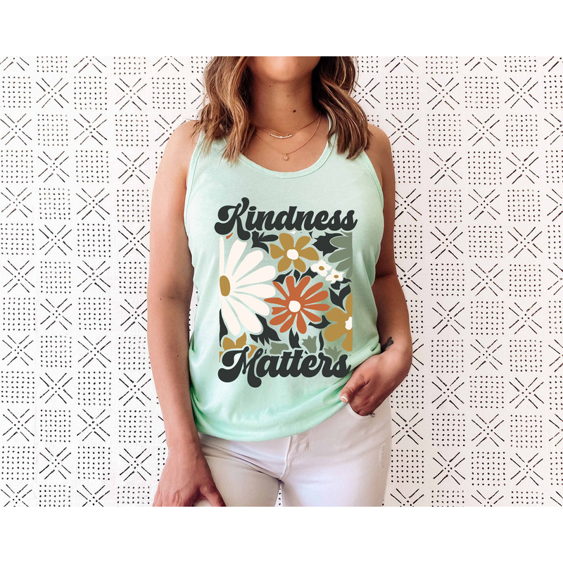 Retro Flower Tank Top, Wildflower Tank Top, Vintage Floral Tank Top, Cute Spring Shirt, Boho Tank Top, Gift For Her, Birthday Gifts - 7.jpg
