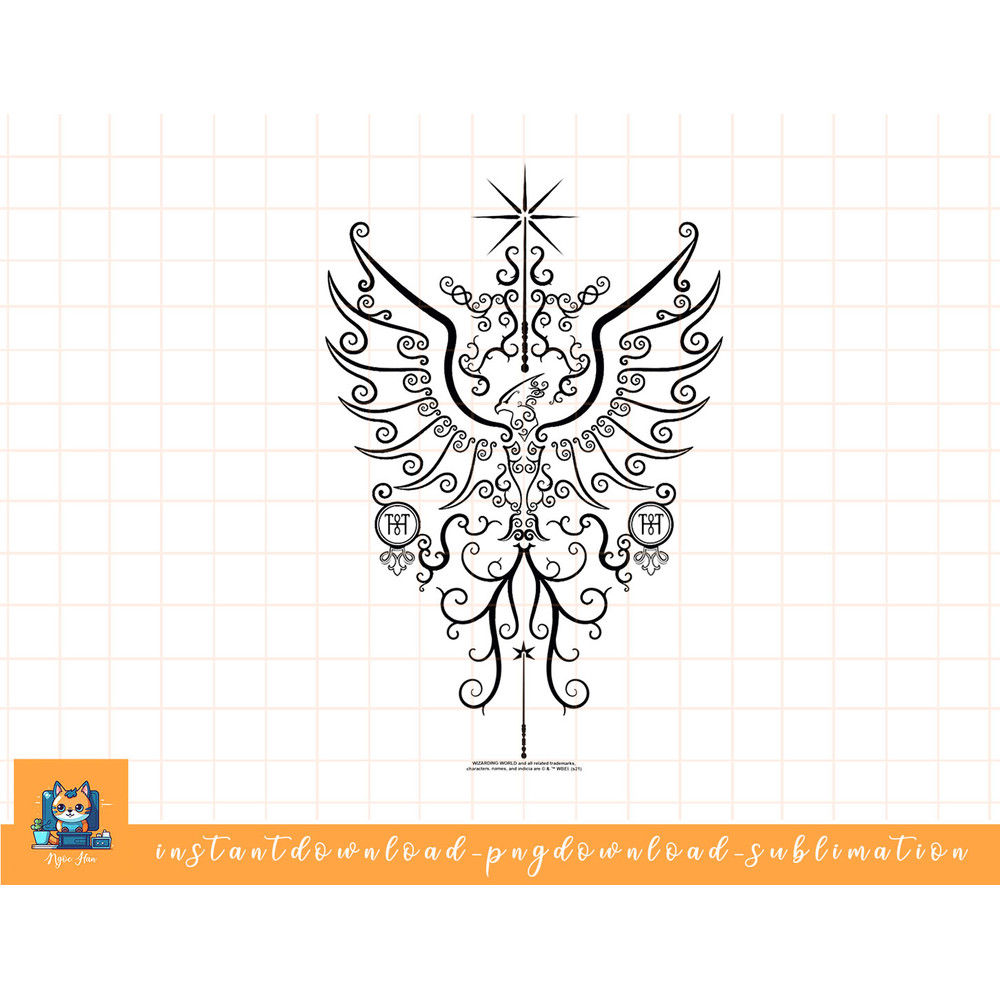 Harry Potter Rising Phoenix png, sublimate, digital download.jpg