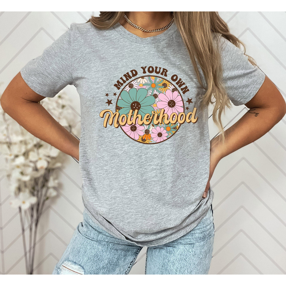 Retro Mama Shirt, Wildflowers Mama Shirt, Retro Mom TShirt, Mothers Day Gift, Flower Shirts for Women, Floral New Mom Gift - 2.jpg