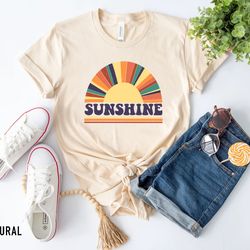 retro sunshine , retro tees l mom , mom tee , graphic tee , camping shirt , outdoors , sun rays , retro women's graphic