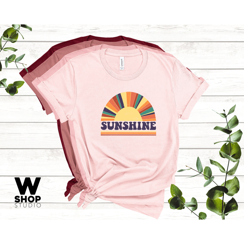 Retro Sunshine Retro Tees l Mom Mom Tee Graphic Tee Camping Shirt Outdoors Sun Rays Retro Women's Graphic Tees - 2.jpg