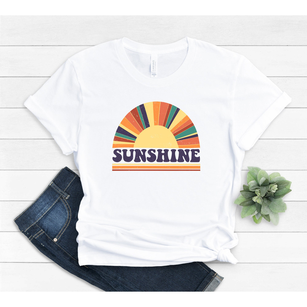 Retro Sunshine Retro Tees l Mom Mom Tee Graphic Tee Camping Shirt Outdoors Sun Rays Retro Women's Graphic Tees - 3.jpg