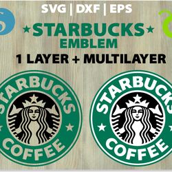 Starbucks Coffee Emblem Logo Vector SVG | PNG | DXF | EPS | Starbucks logo svg, Starbucks Coffee svg png