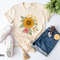 Sunflower Graphic Tee, Hippie Sunflower Shirt, Floral Women's Tee, T Shirt, Vacation, Gift, Trending, Plus Size - 1.jpg