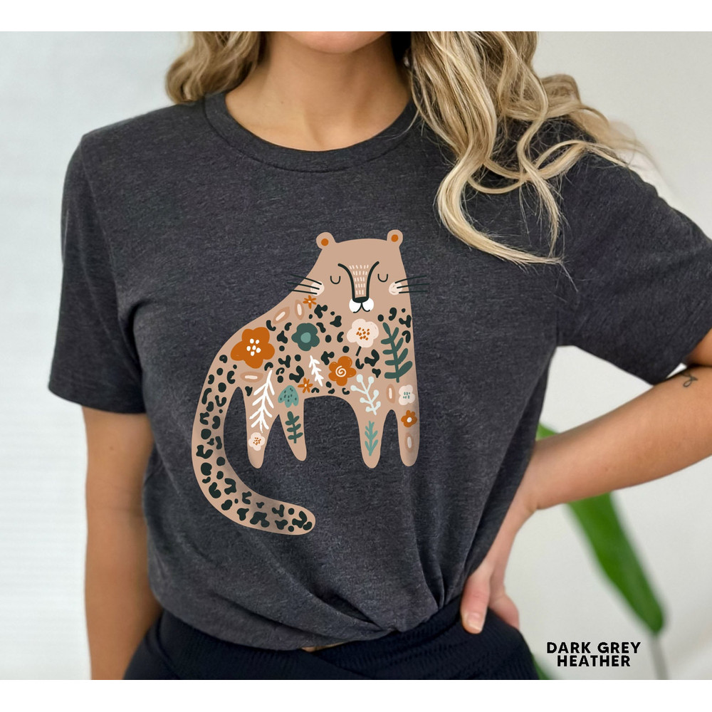 Trendy Boho Tiger Shirt Women Botanical Floral Tiger Graphic Tee Wild Animal Shirt Tiger Tshirt Safari Shirt Womens Tiger T Shirt Jungle Tee - 8.jpg