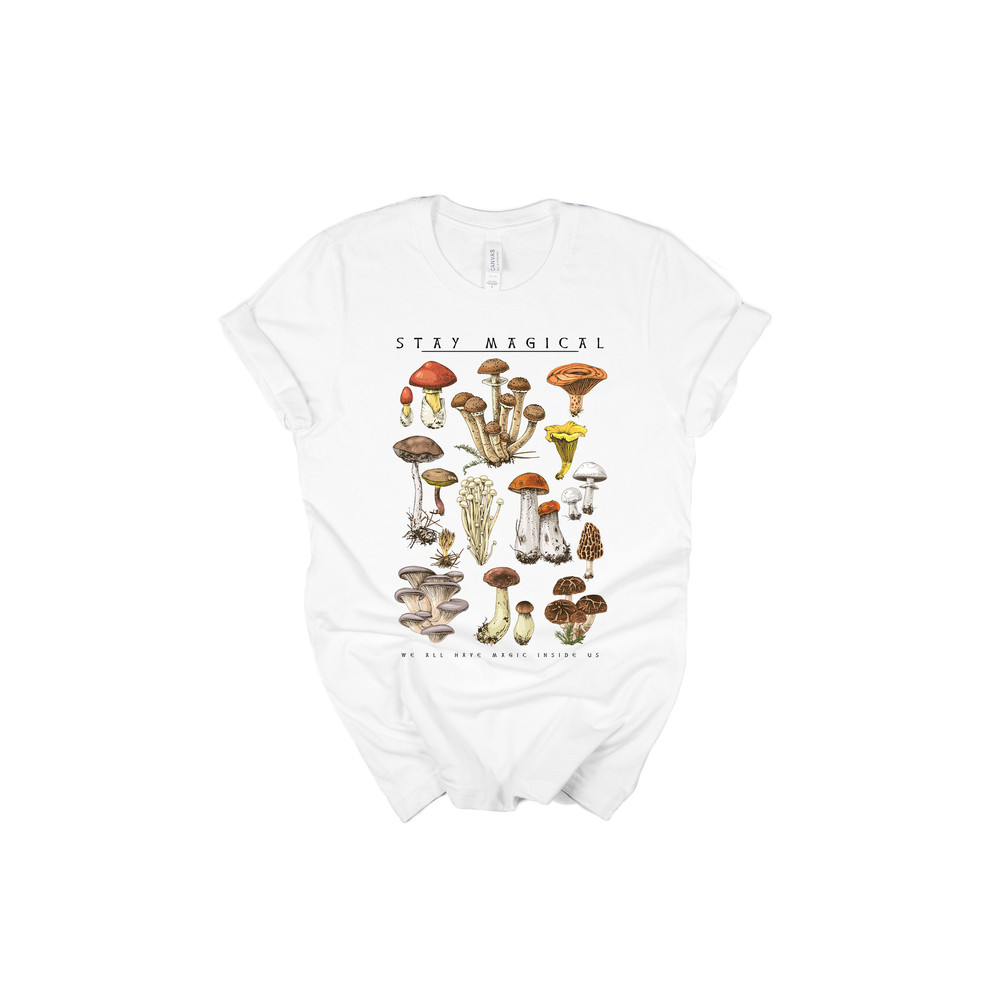 Vintage Illustration Mushroom Decor Art Shirt, Botanical Shirt, Plant Shirt, Mushroom Shirt, Hippie Shirt, Nature Lover - 4.jpg