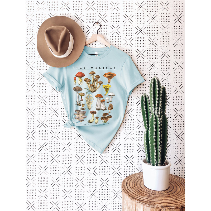 Vintage Illustration Mushroom Decor Art Shirt, Botanical Shirt, Plant Shirt, Mushroom Shirt, Hippie Shirt, Nature Lover - 6.jpg