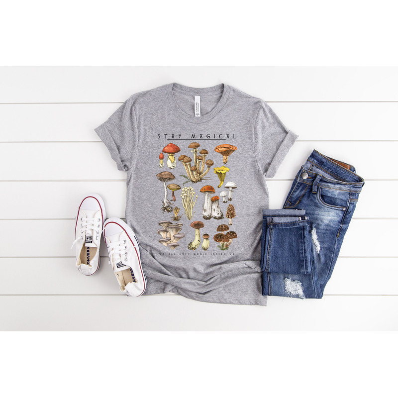 Vintage Illustration Mushroom Decor Art Shirt, Botanical Shirt, Plant Shirt, Mushroom Shirt, Hippie Shirt, Nature Lover - 7.jpg