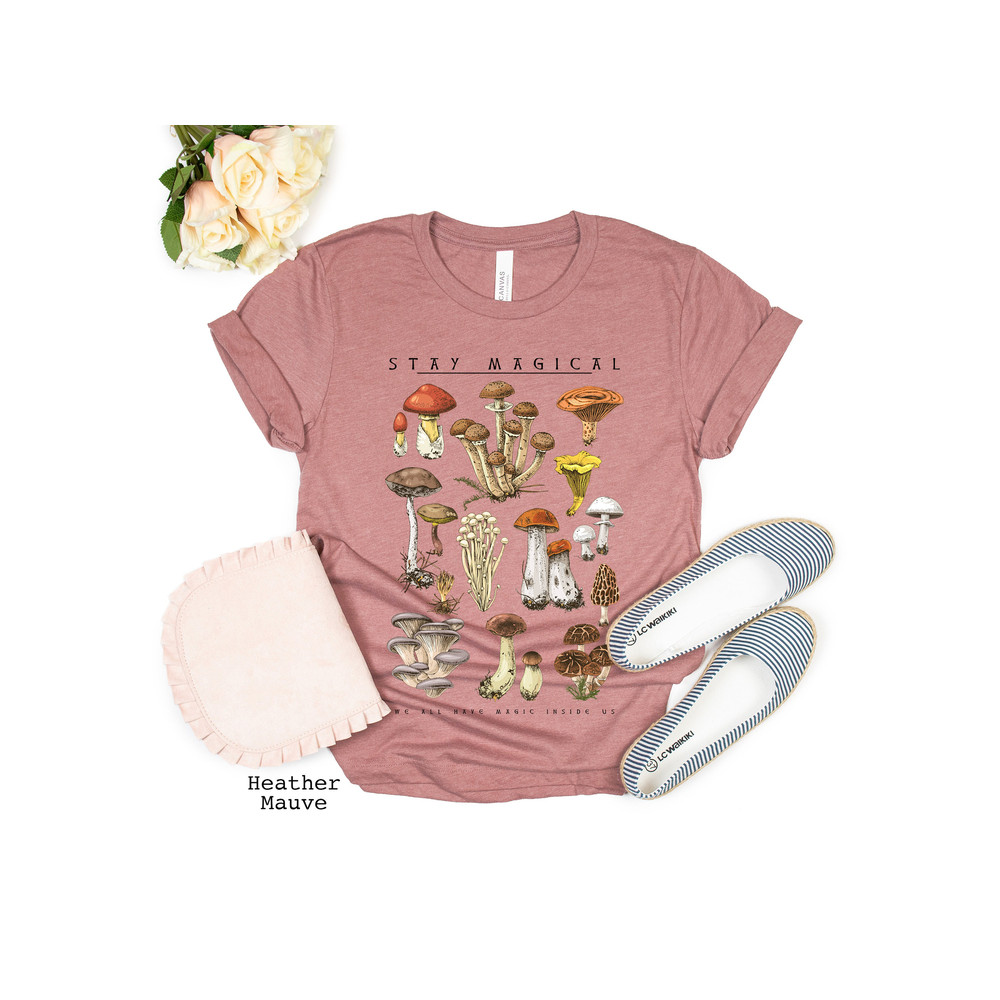 Vintage Illustration Mushroom Decor Art Shirt, Botanical Shirt, Plant Shirt, Mushroom Shirt, Hippie Shirt, Nature Lover - 8.jpg