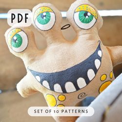 PDF Monsters SET of 10 PATTERNS.