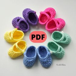 Crochet shoes for doll - sole length is 4 cm (1.6 inches)