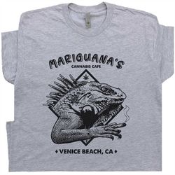 marijuana shirt iguana t shirt mariguana cannabis cafe tee cool stoner shirt funny marijuana t shirt bar pub shirts cbd