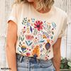 Wildflower Tshirt, Wild Flowers Shirt, Floral Tshirt, Flower Shirt, Gift for Women, Ladies Shirts, Best Friend Gift - 1.jpg