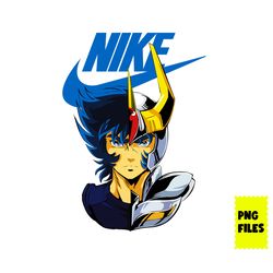 saint seiya nike png, saint seiya swoosh png, nike logo png, saint seiya png digital file