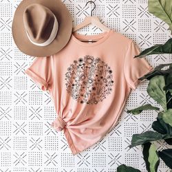 wildflower tshirt, wild flowers shirt, floral tshirt, flower shirt, gift for women, ladies shirts, best friend gift, mot