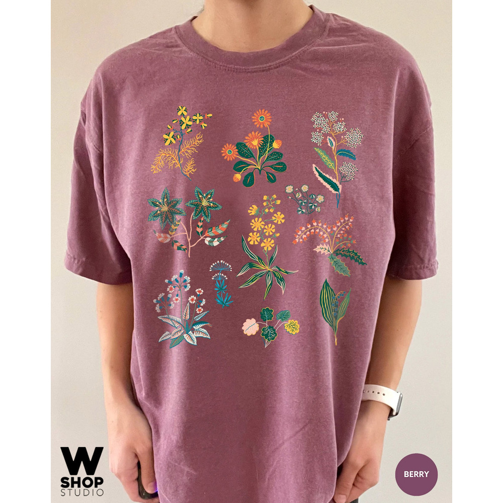 Wildflower Tshirt, Wild Flowers Shirt, Floral Tshirt, Flower Shirt, Oversized Women Tee, Ladies Shirts, Best Friend Gift - 6.jpg