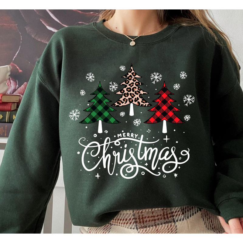 Womens Christmas Sweatshirt, Christmas Sweater, Christmas Crewneck, Christmas Tree Sweatshirt, Holiday Sweaters for Women, Winter Sweatshirt - 2.jpg