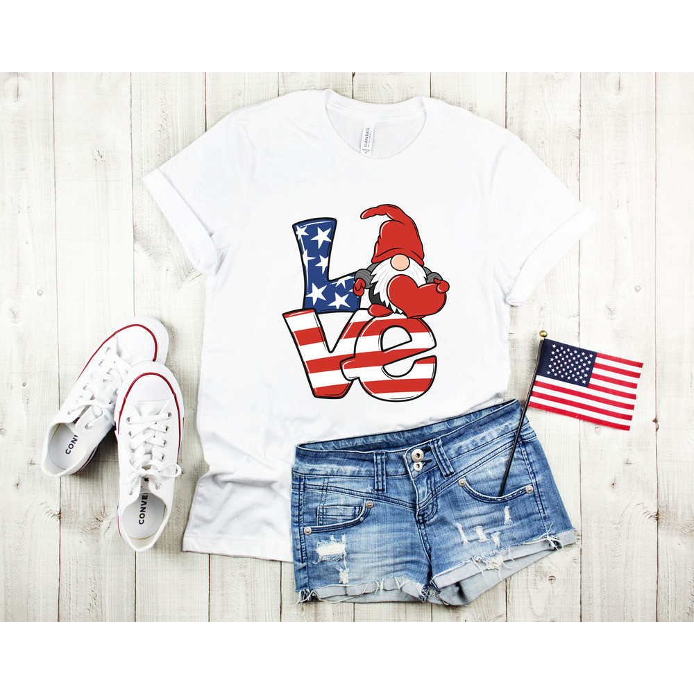 4th of July Love Gnome Shirt,Freedom Shirt,Fourth Of July Shirt,Patriotic Shirt,Independence Day Shirts,Patriotic Family Shirts,Memorial Day - 3.jpg