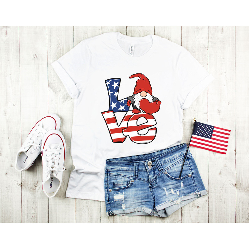 4th of July Love Gnome Shirt,Freedom Shirt,Fourth Of July Shirt,Patriotic Shirt,Independence Day Shirts,Patriotic Family Shirts,Memorial Day - 3.jpg
