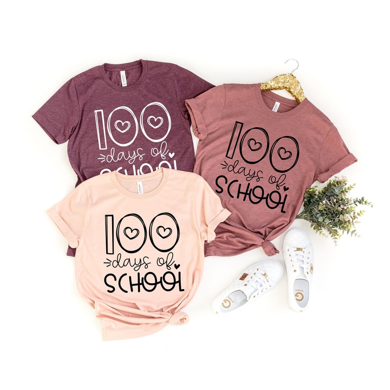 100 Days Of School Shirt, 100 Days Brighter Shirt, Teacher Shirt, 100th Day Of School, Back To School Shirt, Teacher Appreciation Shirt - 1.jpg