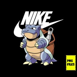 blastoise nike png, blastoise swoosh png, nike logo png, pokemon nike png, pokemon png, blastoise png digital file