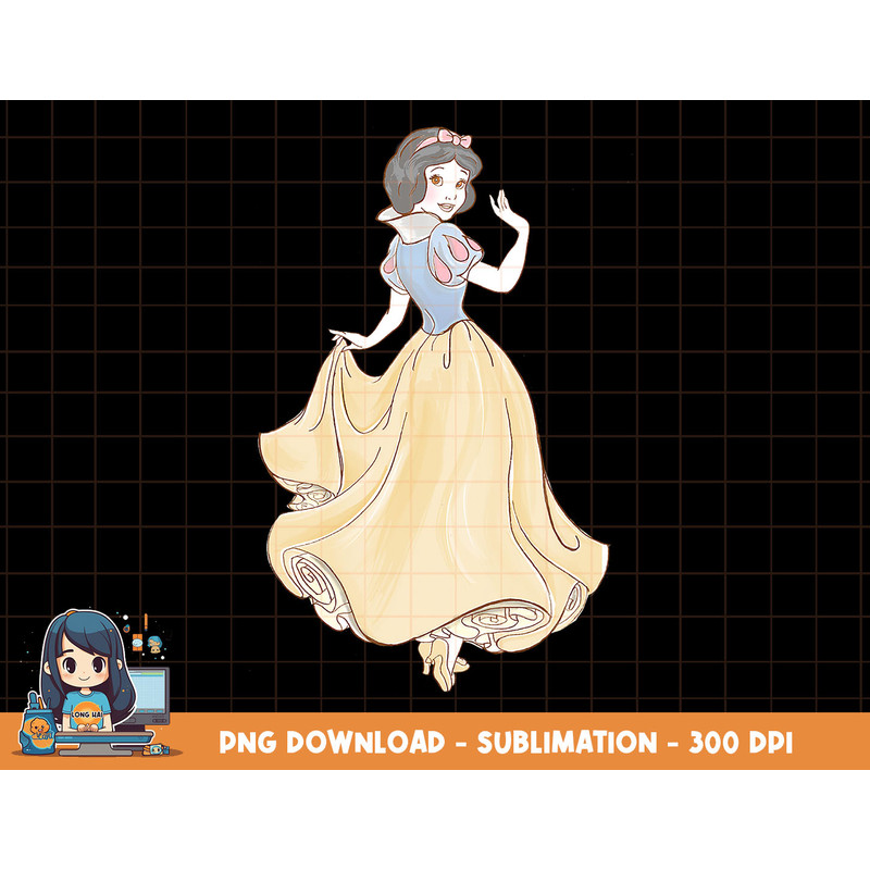 Disney Snow White Watercolor Portrait png, sublimation, digital print.jpg