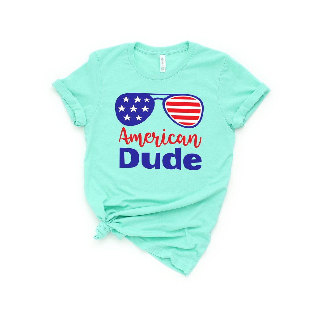 All American Dude Shirt, Merica Sunglasses Shirt, 4th Of July Shirt, Independence Day Shirt, Fourth Of July Shirt, God Bless America - 1.jpg