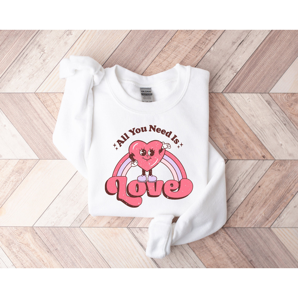 All You Need is Love Valentines Shirt,Valentines Day Shirts For Woman,Hippie Valentine Shirt,Valentines Day Gift,Happy Valentine's Day Shirt - 2.jpg