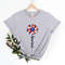 America Sunflower Shirt, USA Flag Flower Shirt, Gift For American, Freedom Shirt, Independence Shirt, Sunflower 4th Of July Flag Graphic Tee - 1.jpg