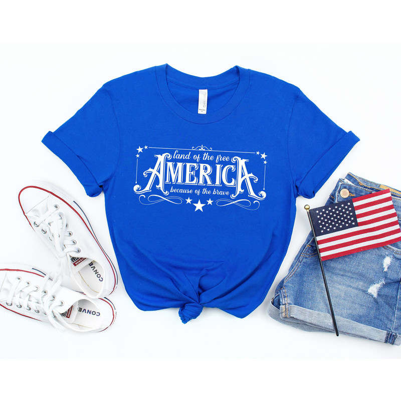 America The Land Of The Free Because Of The Brave Shirt,4th of July 2022 Tee,Freedom Shirt,Fourth Of July Shirt,Patriotic,Independence Day - 1.jpg
