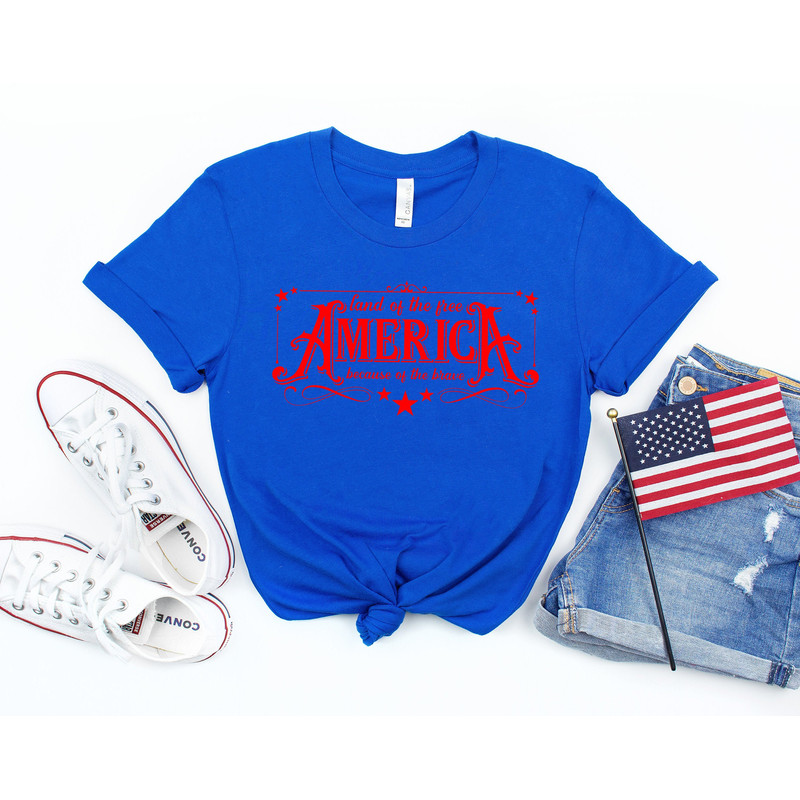 America The Land Of The Free Because Of The Brave Shirt,4th of July 2022 Tee,Freedom Shirt,Fourth Of July Shirt,Patriotic,Independence Day - 2.jpg