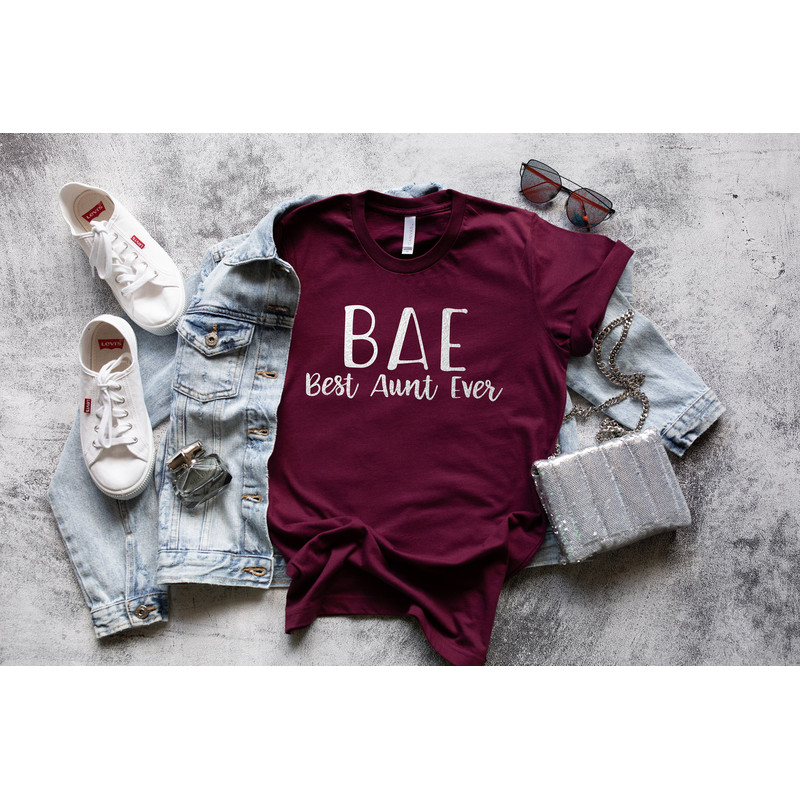 BAE Best Aunt Ever Shirt, Aunt Shirt, New Aunt, Christmas Gift for Aunt, Auntie, Aunt To Be Shirt, Favorite Aunt, Like a Mom Only Cooler - 3.jpg