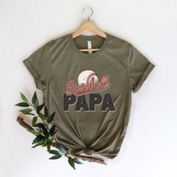baseball papa shirt, shirt for baseball grandpa, gift for grandpa, fathers day gift, grandpa baseball shirt, baseball ts