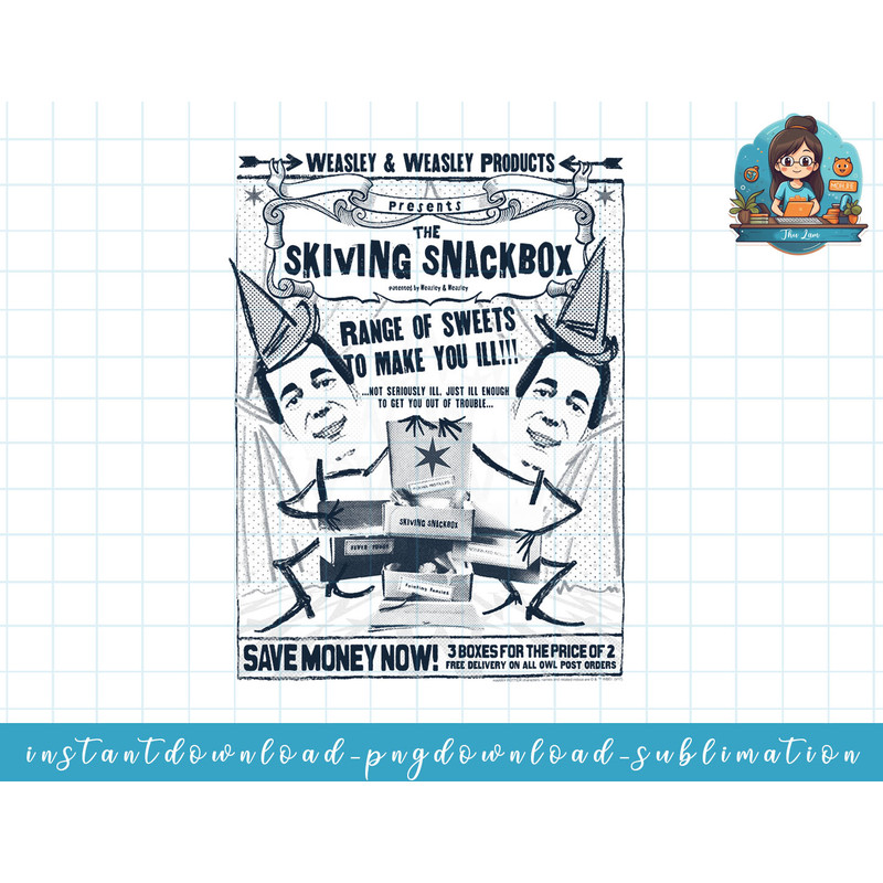 Harry Potter Skiving Snackbox png, sublimate, digital download.jpg