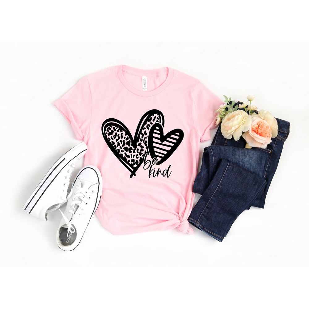 Be Kind Heart Valentines Day Shirt,Valentines Day Shirts For Woman,Heart Shirt,Cute Valentine,Valentines Day Gift,Mom Valentines Shirt - 2.jpg