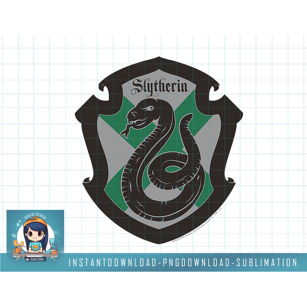 Harry Potter Sytherin Shield Crest png, sublimate, digital download.jpg