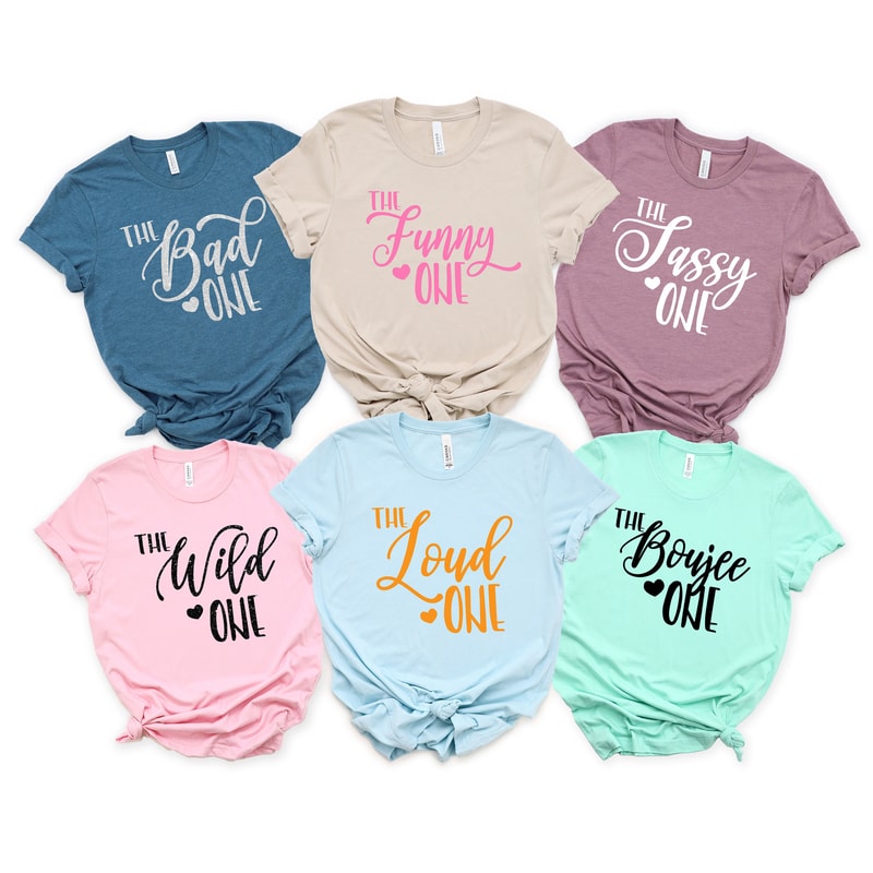 Best Friend Vacation Shirt,Girls Trip Shirt,Girls Party Shirts,The Sassy One, The Wild The Funny Shirt,Cousin Vacation Shirt,Funny Party Tee - 1.jpg